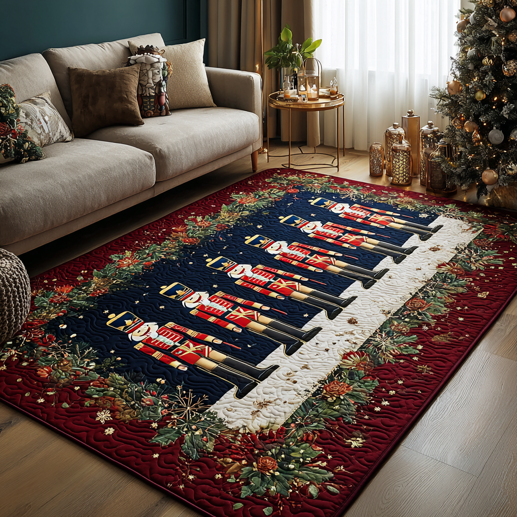 Nutcracker Charm Area Rug - Non-Slip Washable 3D Print Rug for Living Room & BedroomTVC2108291