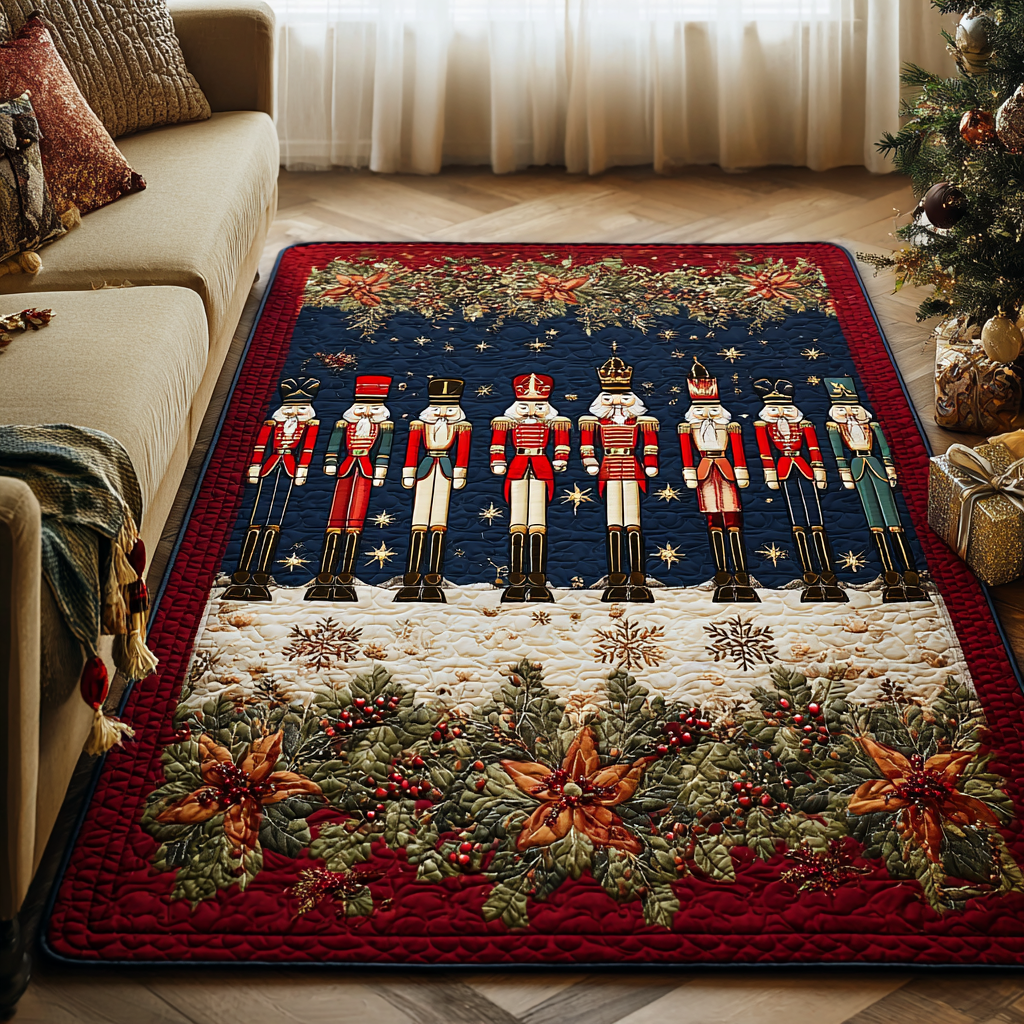 Nutcracker Legend Area Rug - Non-Slip Washable 3D Print Rug for Living Room & Bedroom (DesignTVC2108291