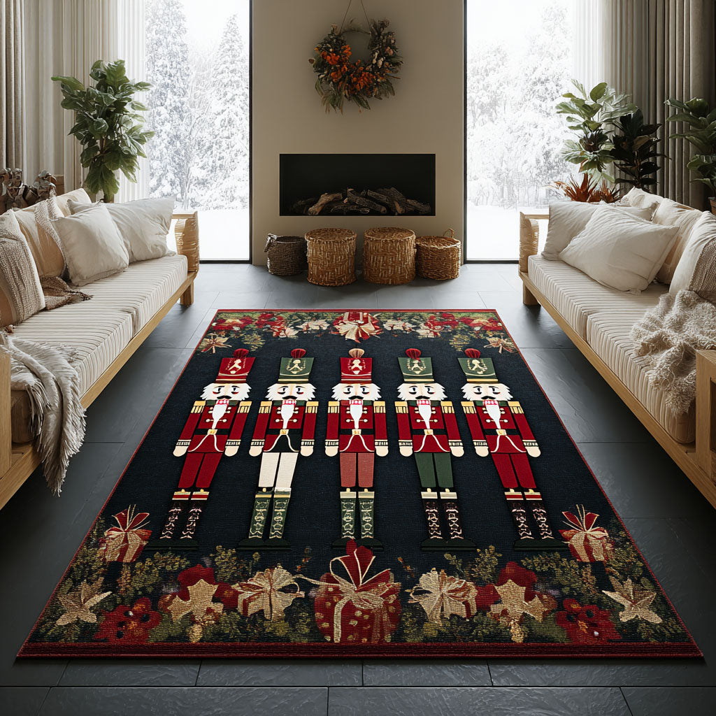 Nutcracker Legend Area Rug - Non-Slip Washable 3D Print Rug for Living Room & BedroomTVC2108291