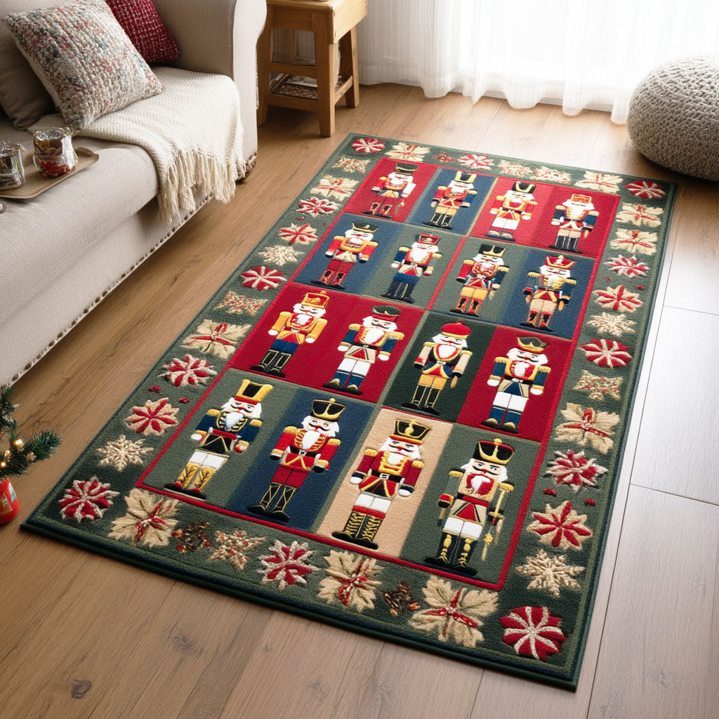 Nutcracker Magic Area Rug - Non-Slip Washable 3D Print Rug for Living Room & BedroomTVC2108291