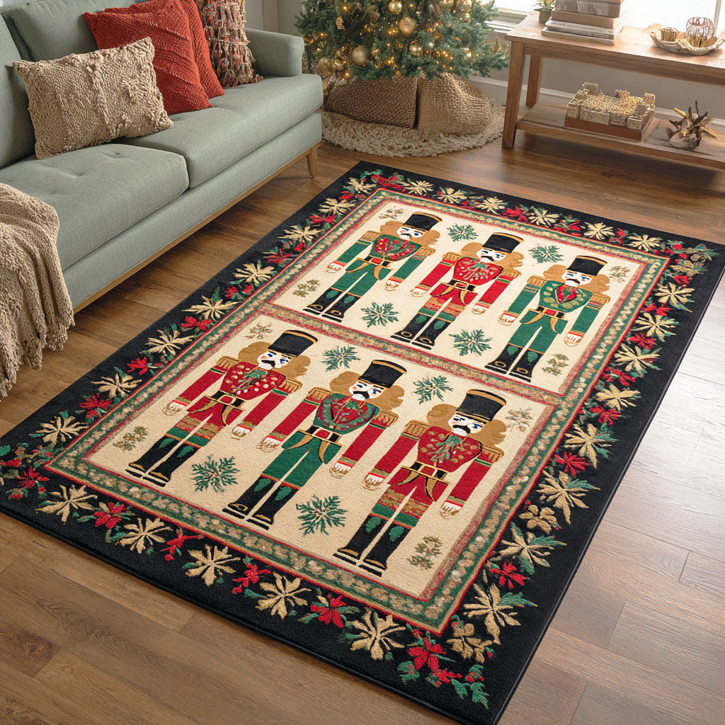 Nutcracker Night Area Rug - Non-Slip Washable 3D Print Rug for Living Room & BedroomTVC2108291