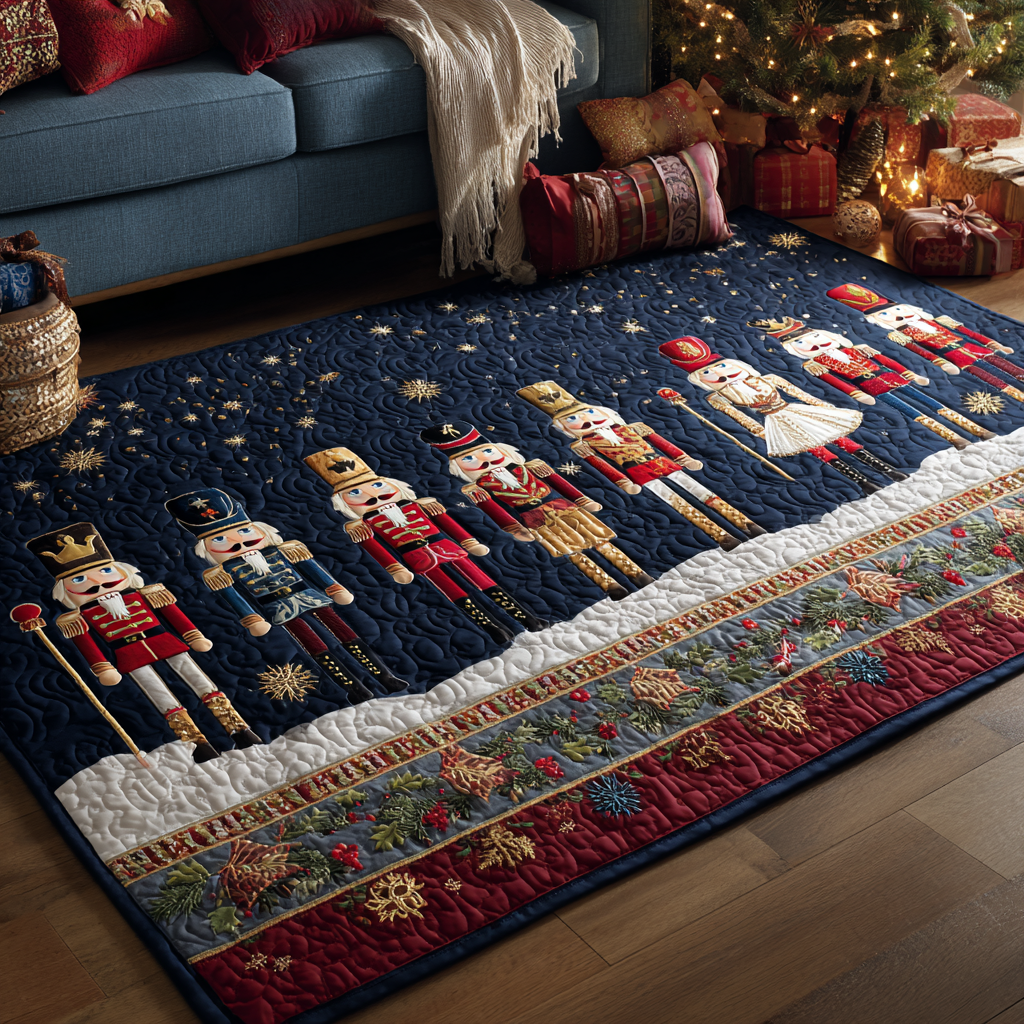 Nutcracker Whisper Area Rug - Non-Slip Washable 3D Print Rug for Living Room & BedroomTVC2108291