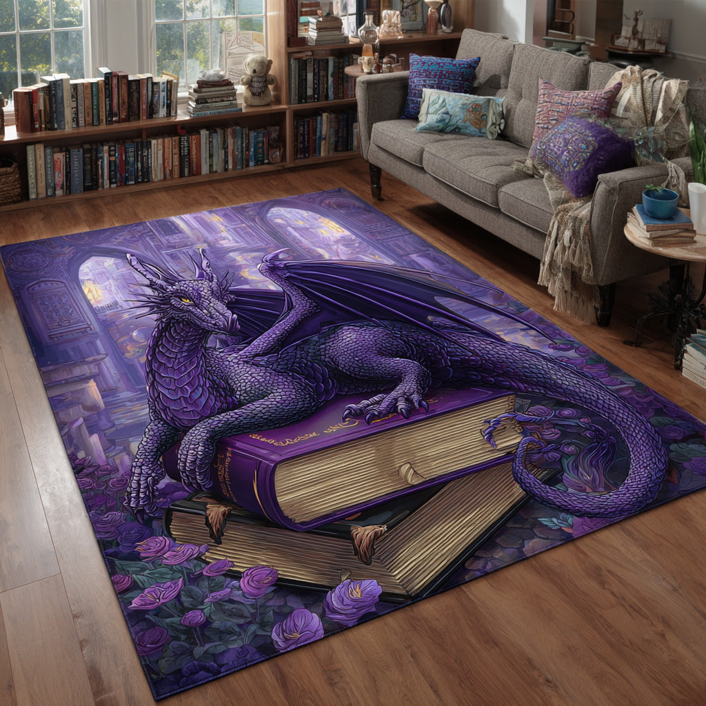 Obsidian Wing Area Rug - Non-Slip Washable 3D Print Rug for Living Room & BedroomTVC2108290