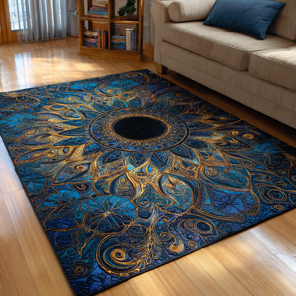 Ocean Bloom Area Rug - Non-Slip Washable 3D Print Rug for Living Room & BedroomTVC2108290