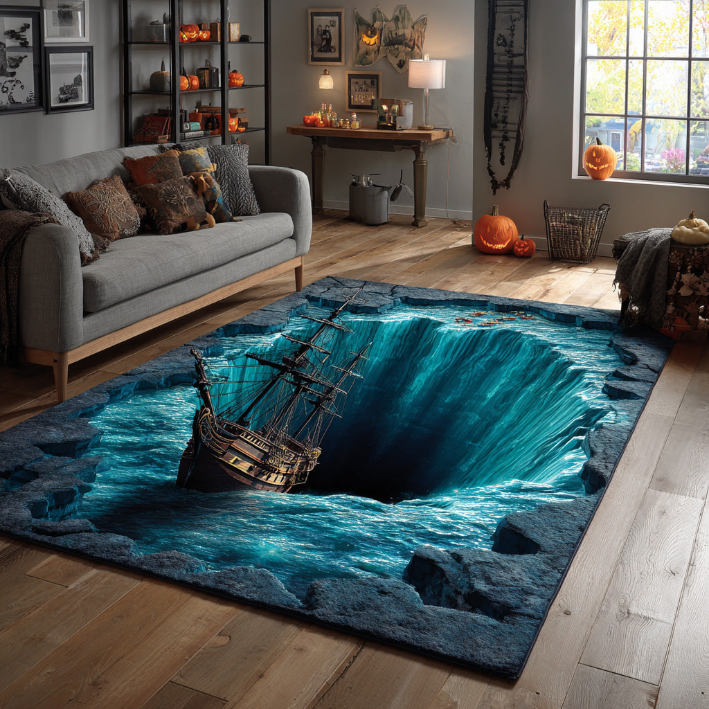 Ocean Descent Area Rug - Non-Slip Washable 3D Print Rug for Living Room & BedroomTVC2108290