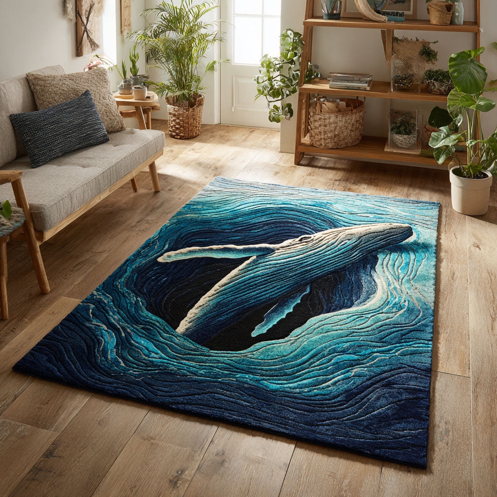 Ocean Embrace Area Rug - Non-Slip Washable 3D Print Rug for Living Room & BedroomTVC2108290