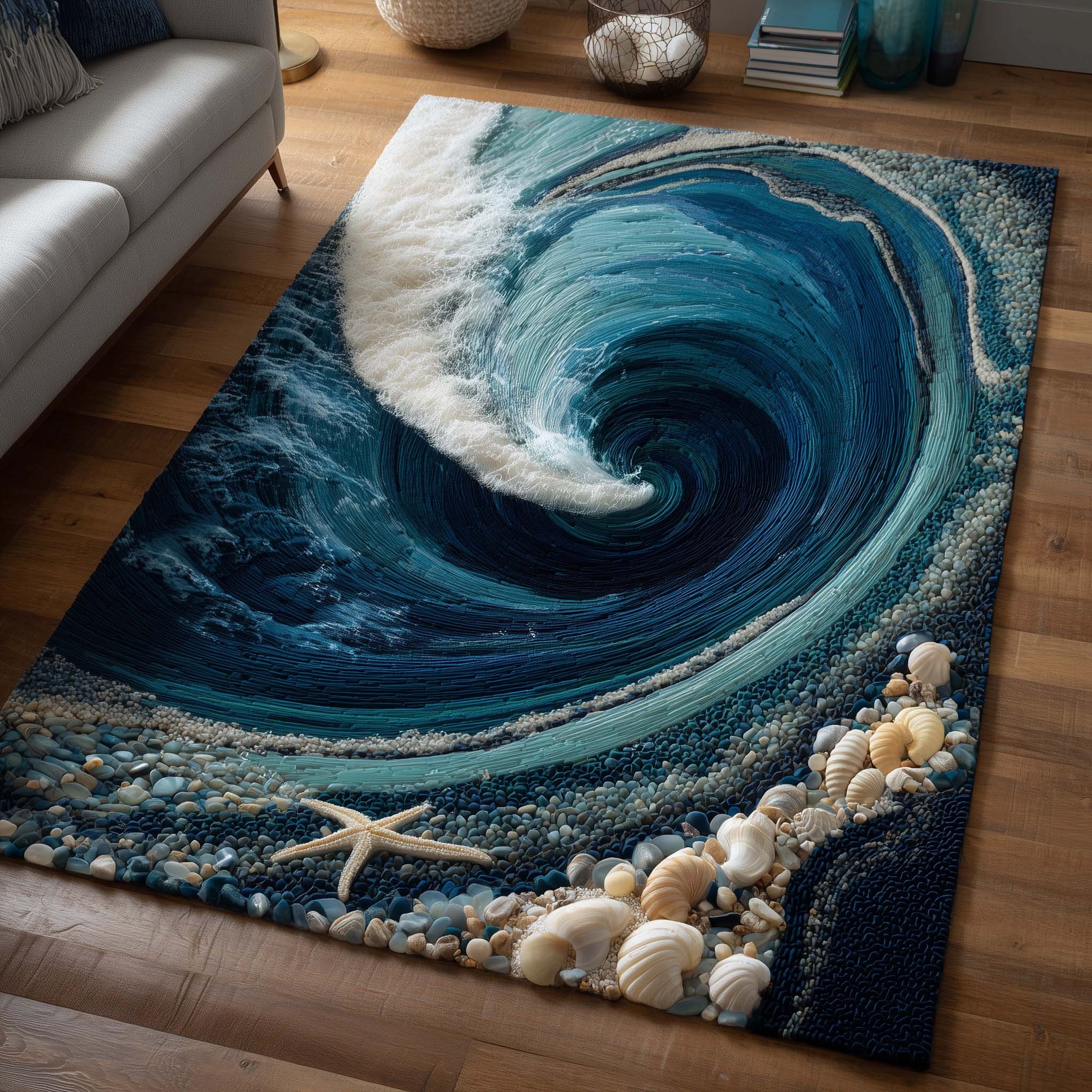 Ocean Portal Area Rug - Non-Slip Washable 3D Print Rug for Living Room & BedroomTVC2108403