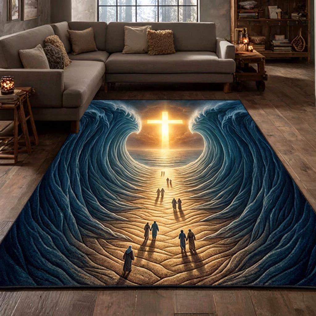 Passover Grace Area Rug - Non-Slip Washable 3D Print Rug for Living Room & BedroomTVC2108403