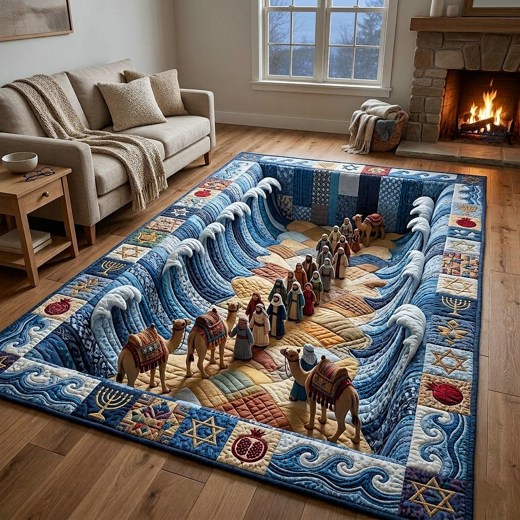 Passover Seder Area Rug - Non-Slip Washable 3D Print Rug for Living Room & BedroomTVC2108230