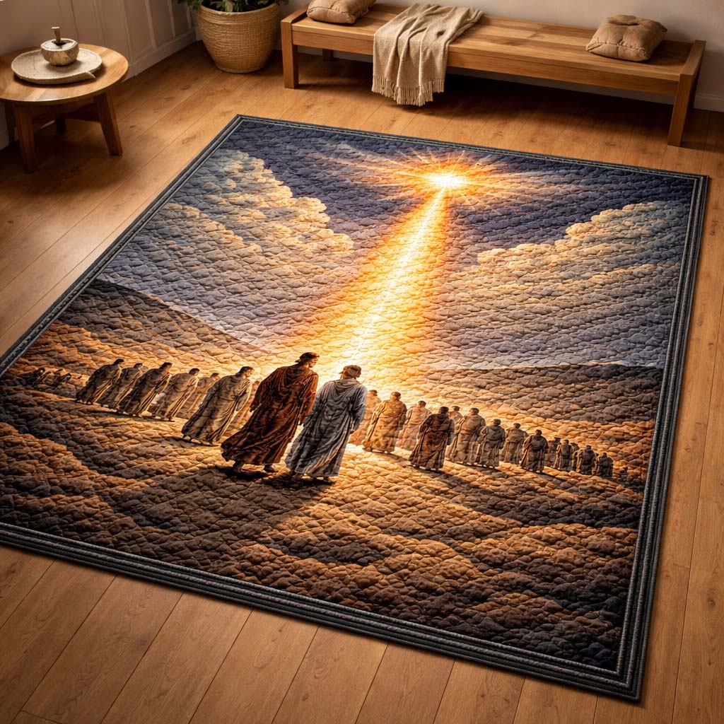 Passover Spirit Area Rug - Non-Slip Washable 3D Print Rug for Living Room & Bedroom (DesignTVC2108402