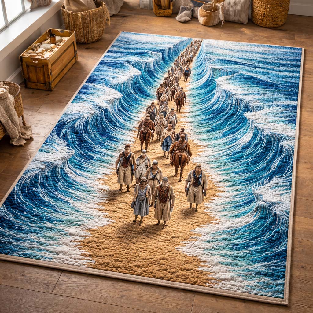 Passover Spirit Area Rug - Non-Slip Washable 3D Print Rug for Living Room & BedroomTVC2108402