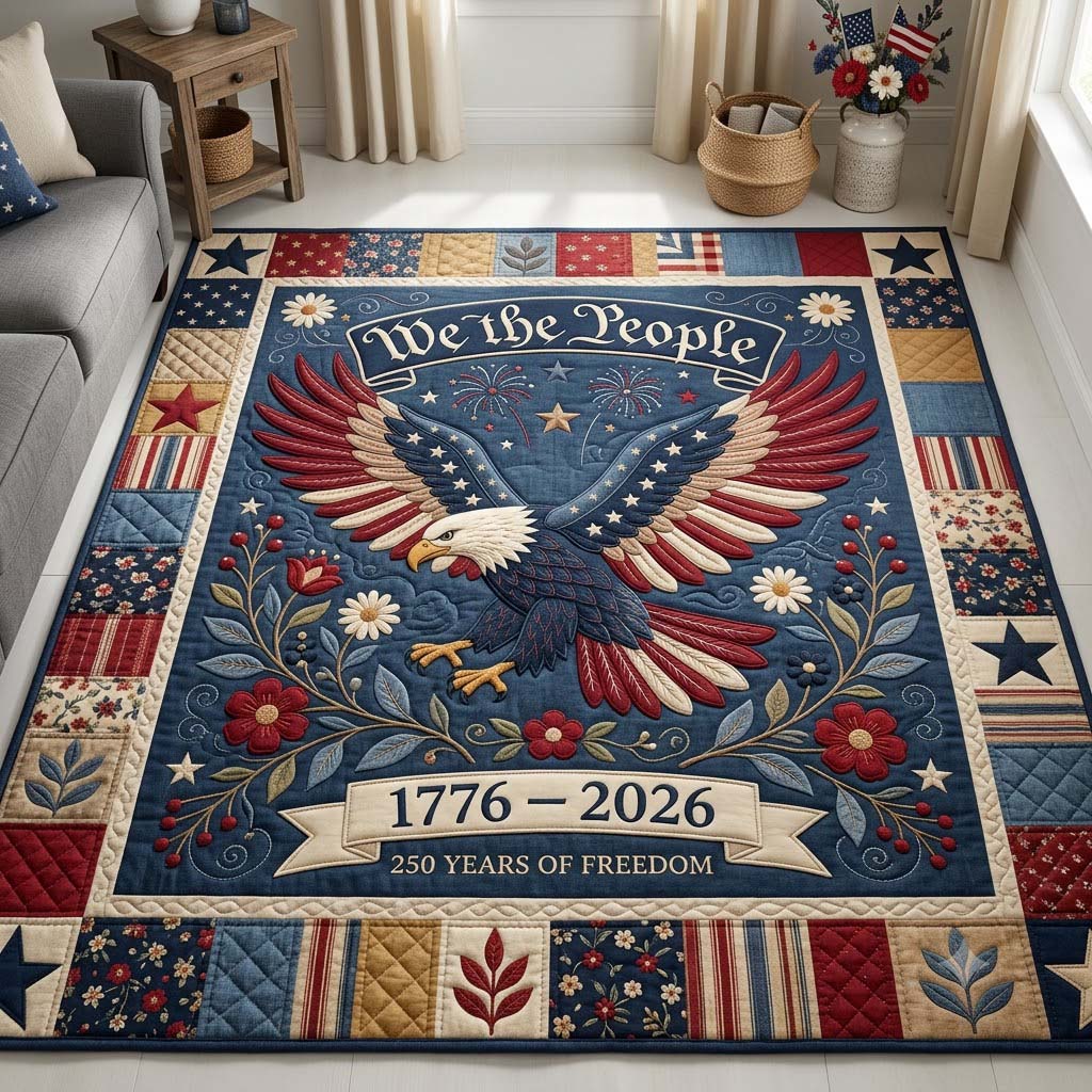 Patriot Emblem Area Rug - Non-Slip Washable 3D Print Rug for Living Room & BedroomTVC2108402