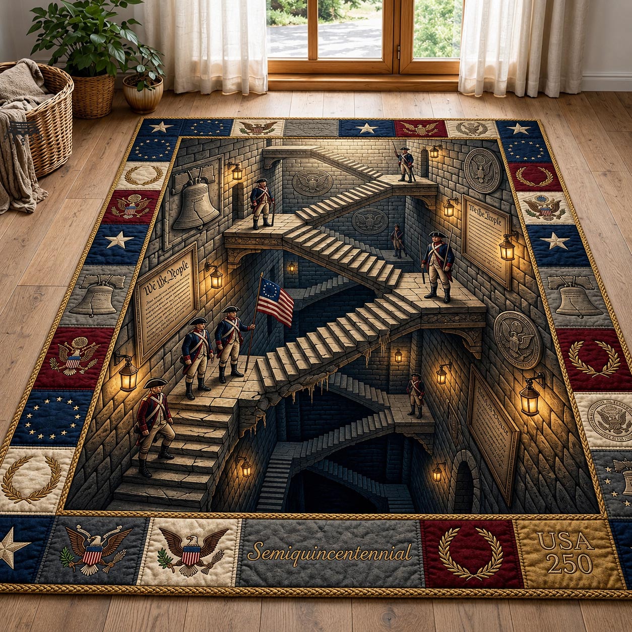 Patriot Honor Area Rug - Non-Slip Washable 3D Print Rug for Living Room & BedroomTVC2108402