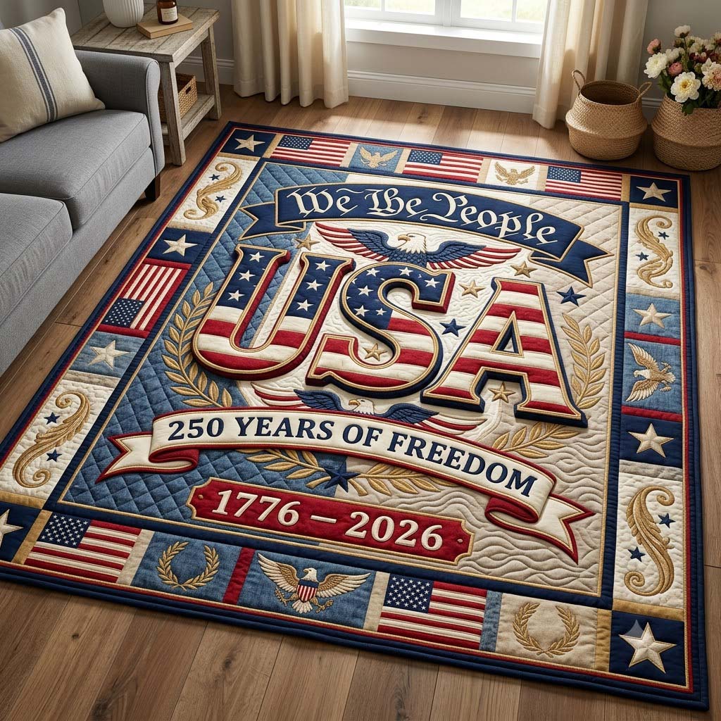 Patriot Wings Area Rug - Non-Slip Washable 3D Print Rug for Living Room & BedroomTVC2108402