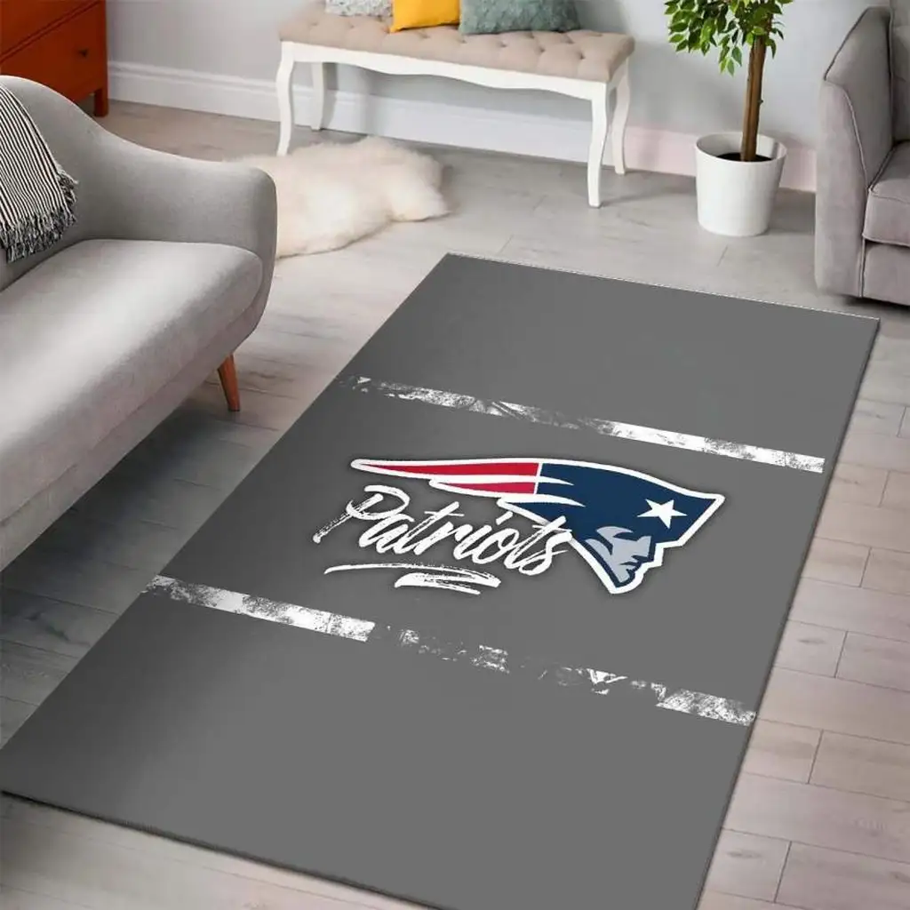 Patriots Area Rug for Living Room Home Decoration Blue and Gray