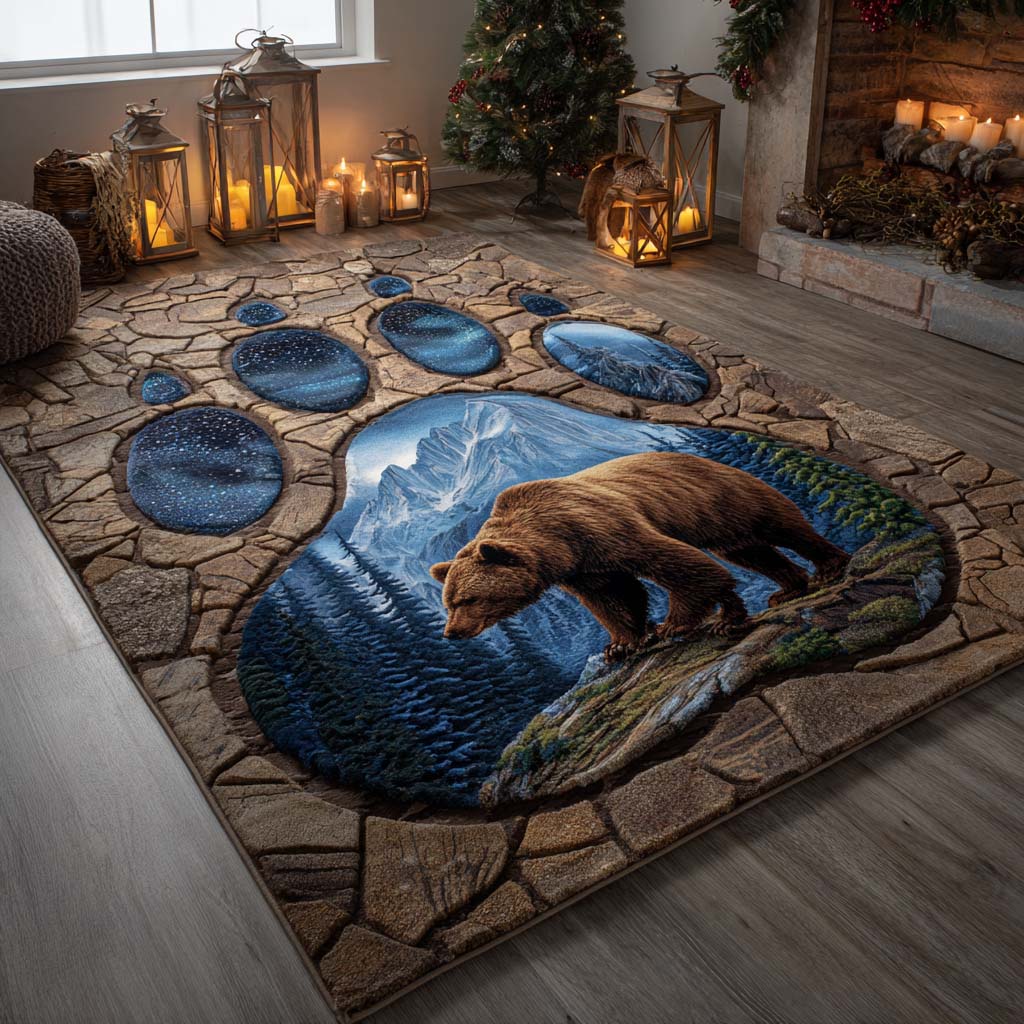Paw of Power Area Rug - Non-Slip Washable 3D Print Rug for Living Room & BedroomTVC2108286