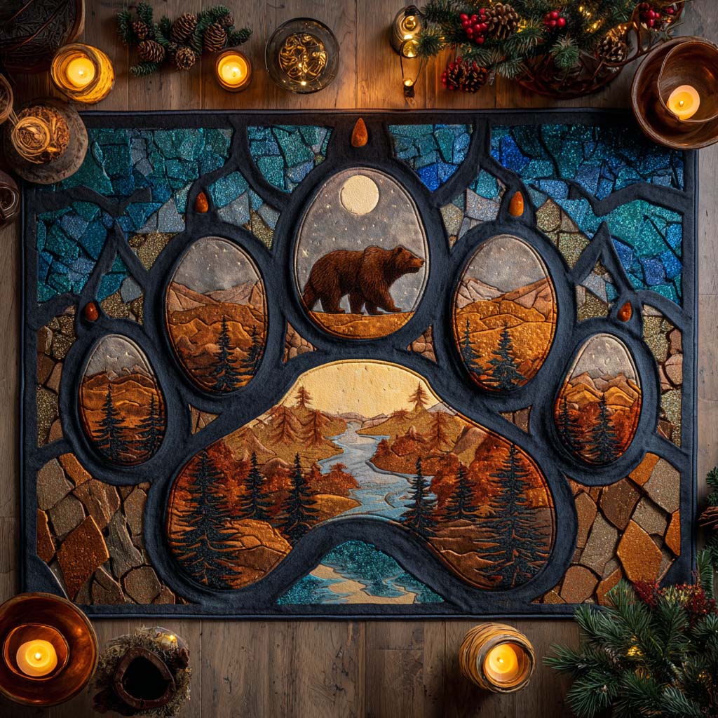 Paw of the Wild Area Rug - Non-Slip Washable 3D Print Rug for Living Room & BedroomTVC2108286