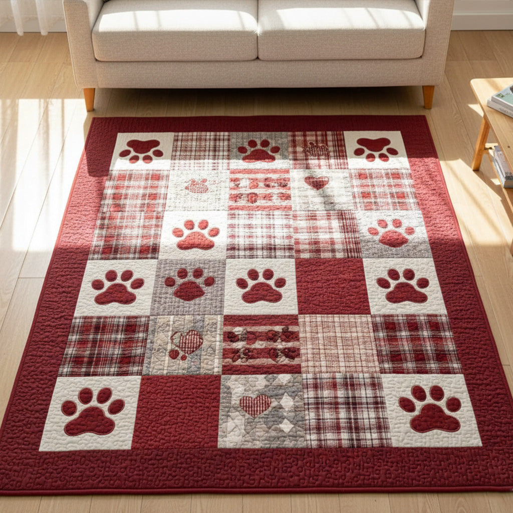 Paws of Love Area Rug - Non-Slip Washable 3D Print Rug for Living Room & BedroomTVC2108285