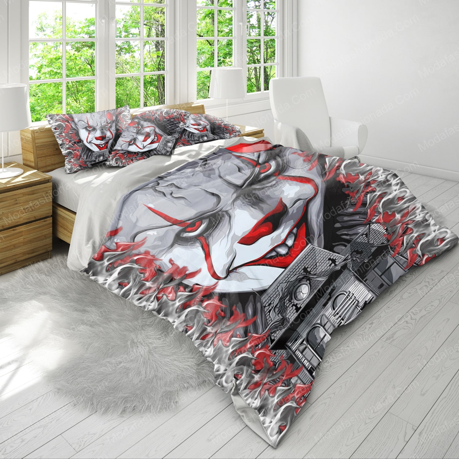 Pennywise IT Alternative Movie Poster Halloween Bedding Sets