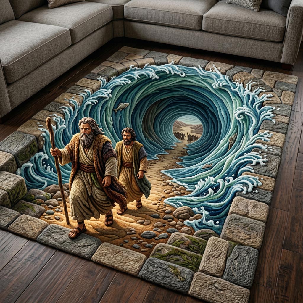 Pesach Heritage Area Rug - Non-Slip Washable 3D Print Rug for Living Room & BedroomTVC2108401
