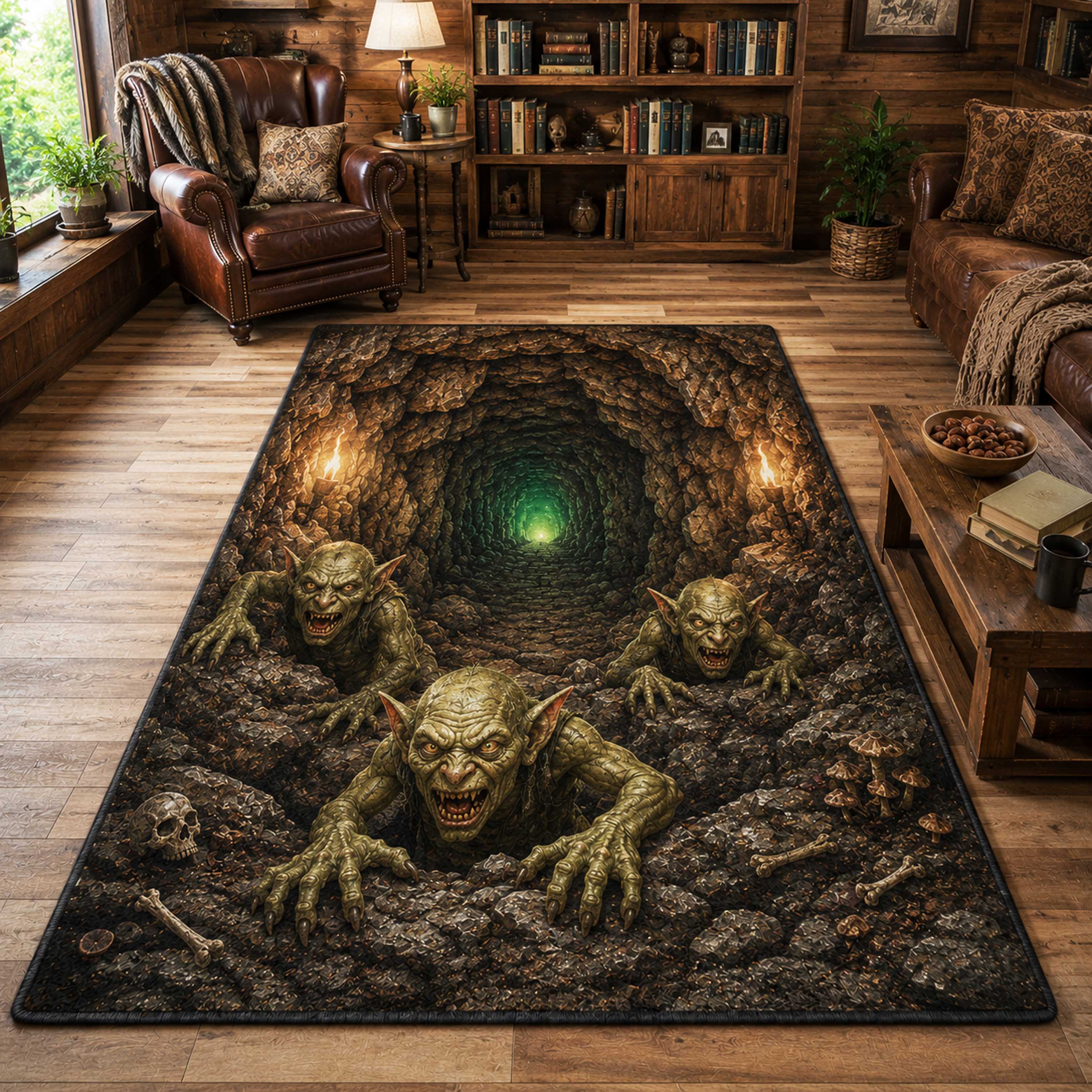 Phantom Depth Area Rug - Non-Slip Washable 3D Print Rug for Living Room & BedroomTVC2108284