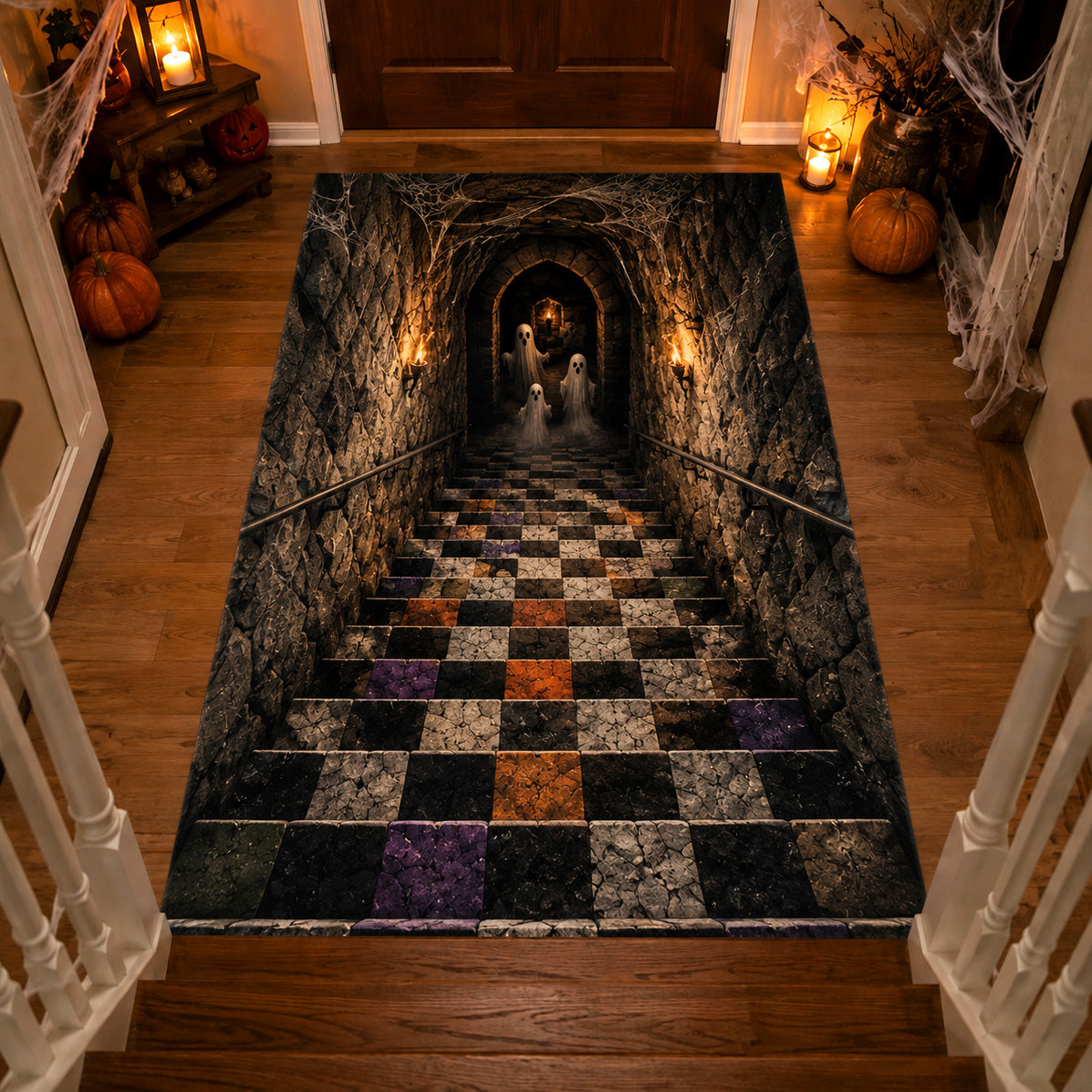 Phantom Descent Area Rug - Non-Slip Washable 3D Print Rug for Living Room & BedroomTVC2108284
