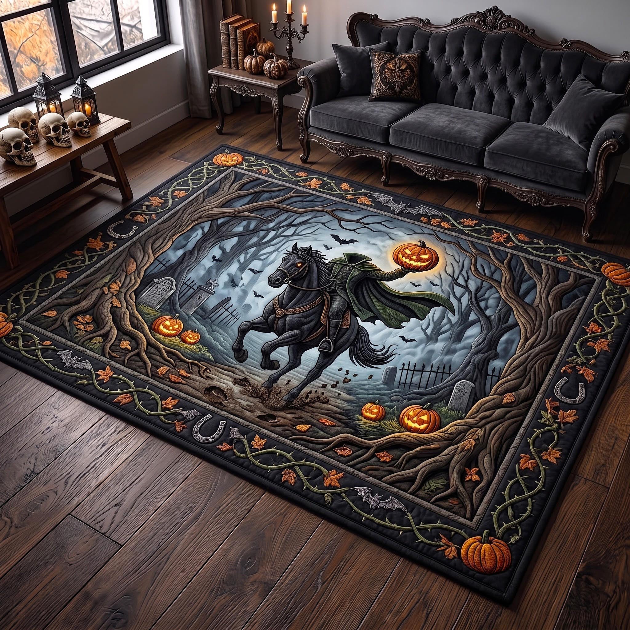 Phantom Rider Area Rug - Non-Slip Washable 3D Print Rug for Living Room & BedroomTVC2108401