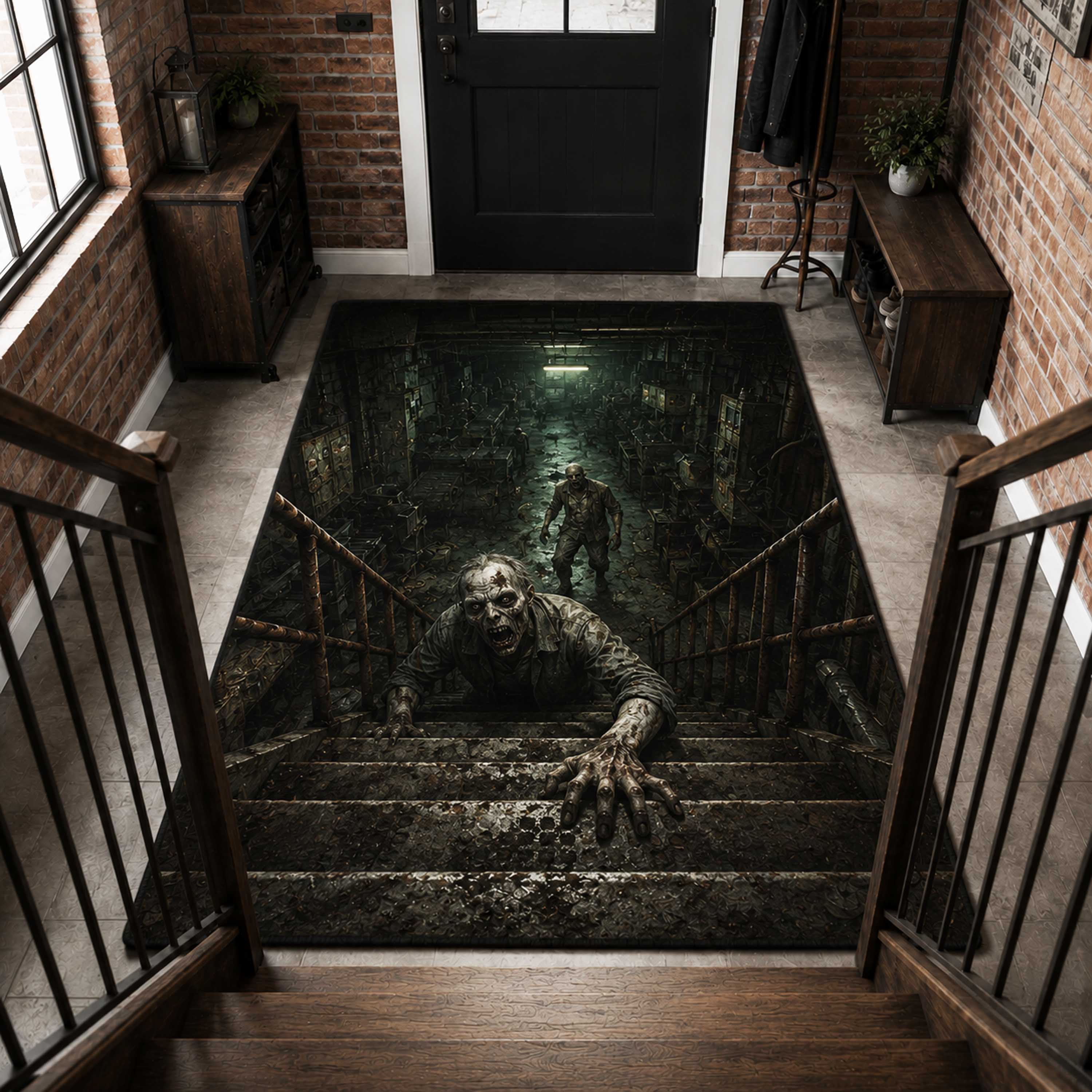 Phantom Rise Area Rug - Non-Slip Washable 3D Print Rug for Living Room & BedroomTVC2108284
