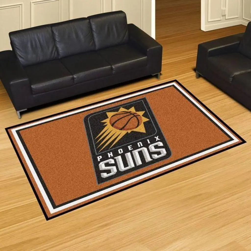 Phoenix Suns Rug - for Living Room Floor Decor Black and Brown