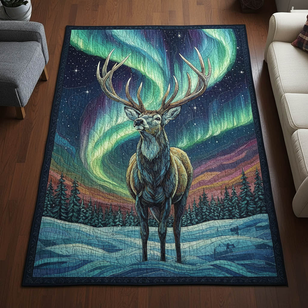 Polar Shimmer Area Rug - Non-Slip Washable 3D Print Rug for Living Room & BedroomTVC2108230