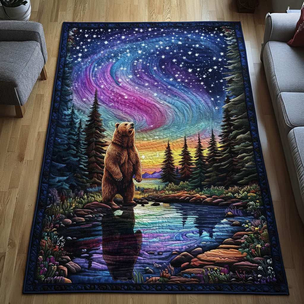 Polar Shimmer Area Rug - Non-Slip Washable 3D Print Rug for Living Room & BedroomTVC2108400