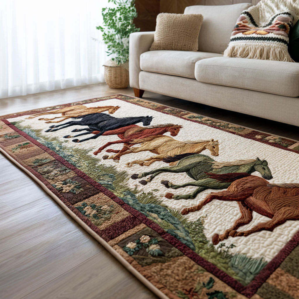 Prairie Run Area Rug - Non-Slip Washable 3D Print Rug for Living Room & BedroomTVC2108282