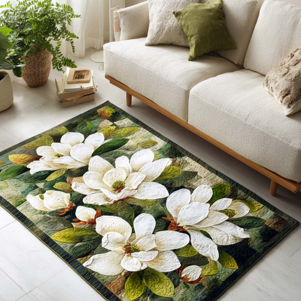 Pure Petals Area Rug - Non-Slip Washable 3D Print Rug for Living Room & BedroomTVC2108281