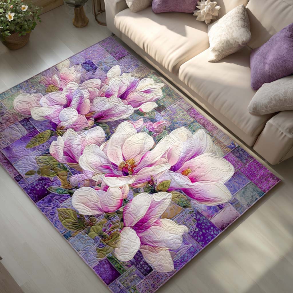 Purple Charm Area Rug - Non-Slip Washable 3D Print Rug for Living Room & BedroomTVC2108281