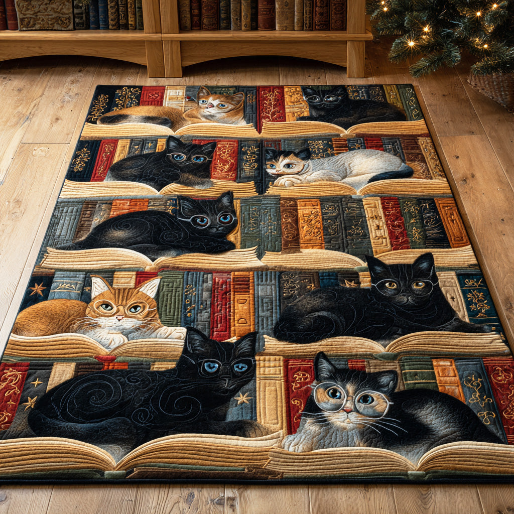Quiet Chapters Area Rug - Non-Slip Washable 3D Print Rug for Living Room & BedroomTVC2108281