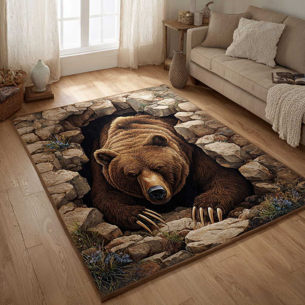 Quiet Woods Area Rug - Non-Slip Washable 3D Print Rug for Living Room & BedroomTVC2108281