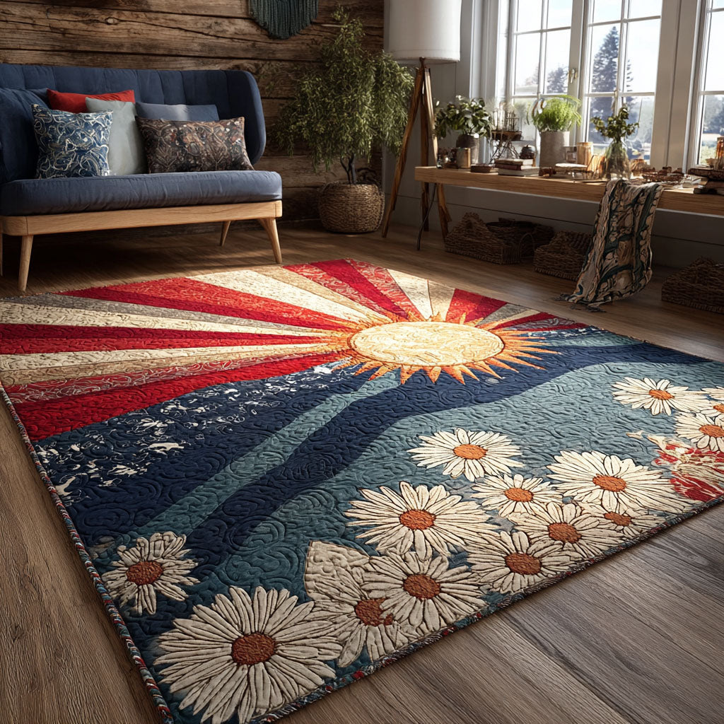 Radiant Prairie Area Rug - Non-Slip Washable 3D Print Rug for Living Room & BedroomTVC2108281
