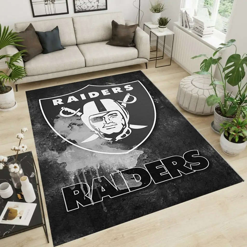 Raiders Area Rug Perfect for Living Room and Bedroom Decor Blue and Red