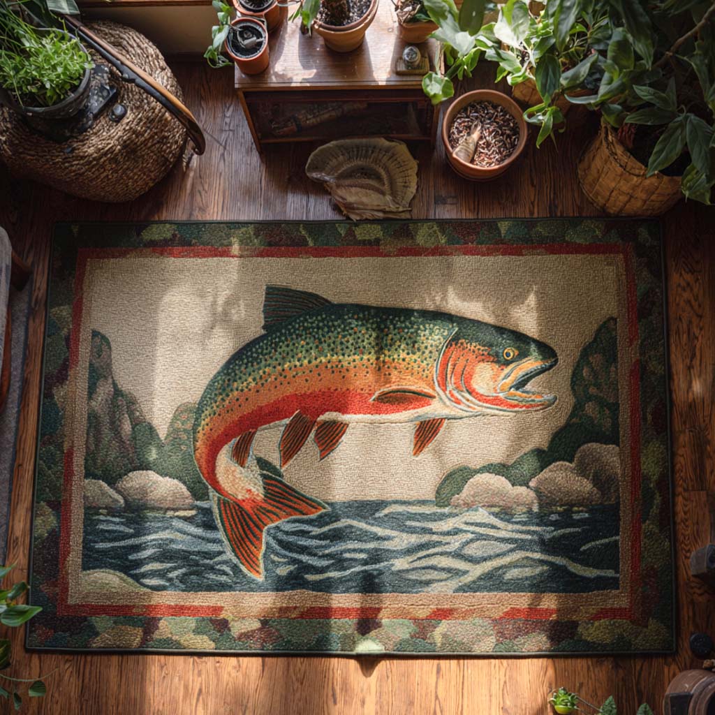 Rainbow Runner Area Rug - Non-Slip Washable 3D Print Rug for Living Room & BedroomTVC2108280