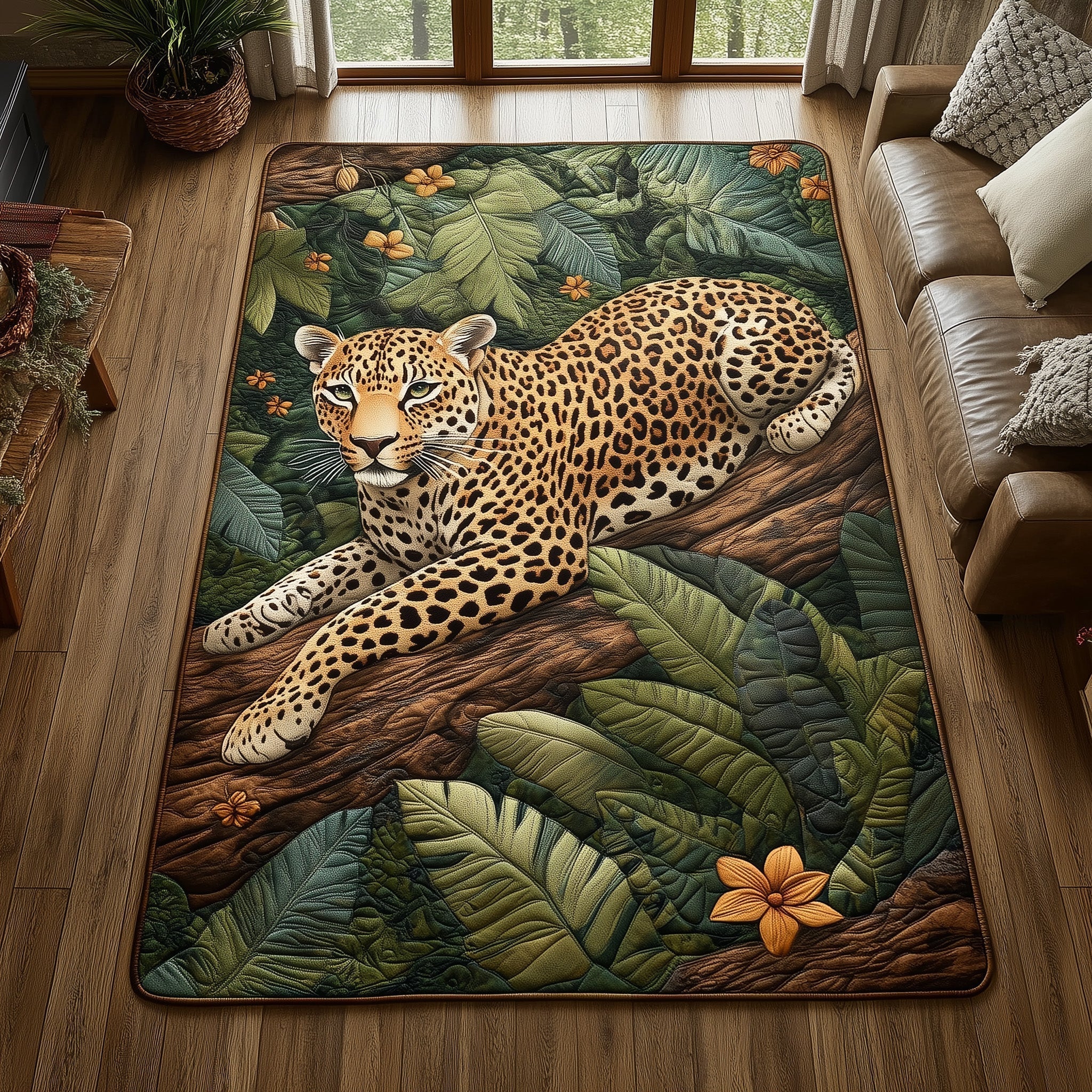 Rainforest King Area Rug - Non-Slip Washable 3D Print Rug for Living Room & BedroomTVC2108366
