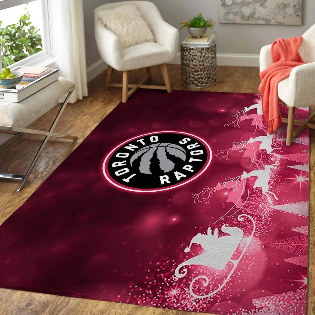 Raptors Living Room Carpet Rug Durable and Stylish Black and Yellow