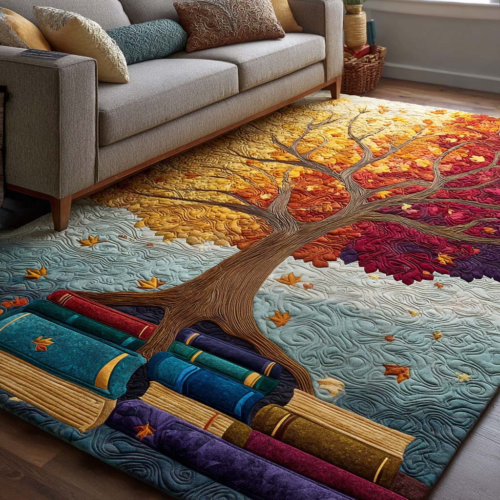 Reading Garden Area Rug - Non-Slip Washable 3D Print Rug for Living Room & BedroomTVC2108280