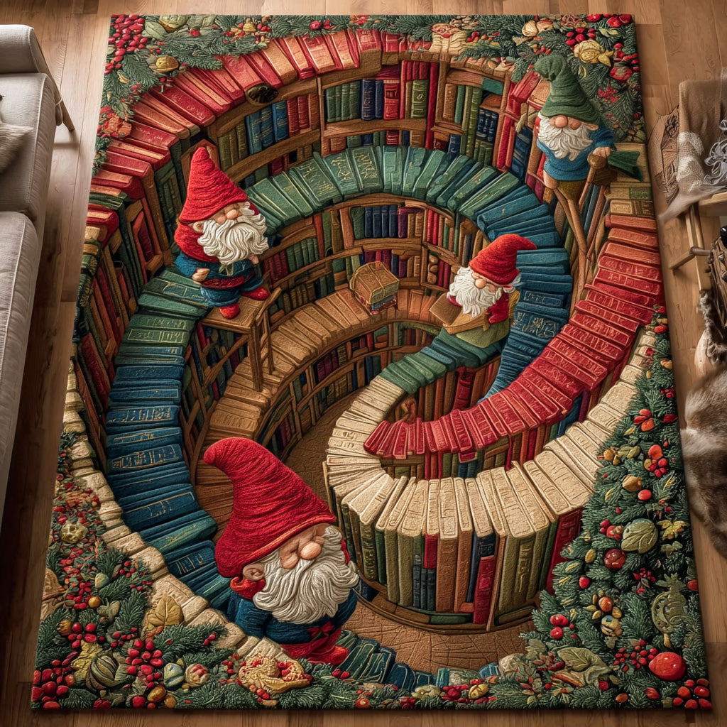 Reading Gnome Area Rug - Non-Slip Washable 3D Print Rug for Living Room & BedroomTVC2108280