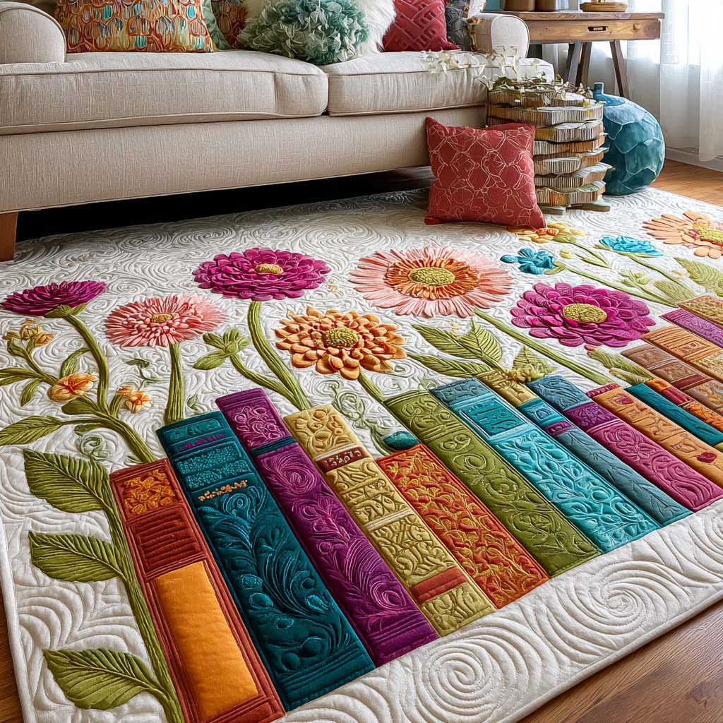 Reading Hour Area Rug - Non-Slip Washable 3D Print Rug for Living Room & BedroomTVC2108280