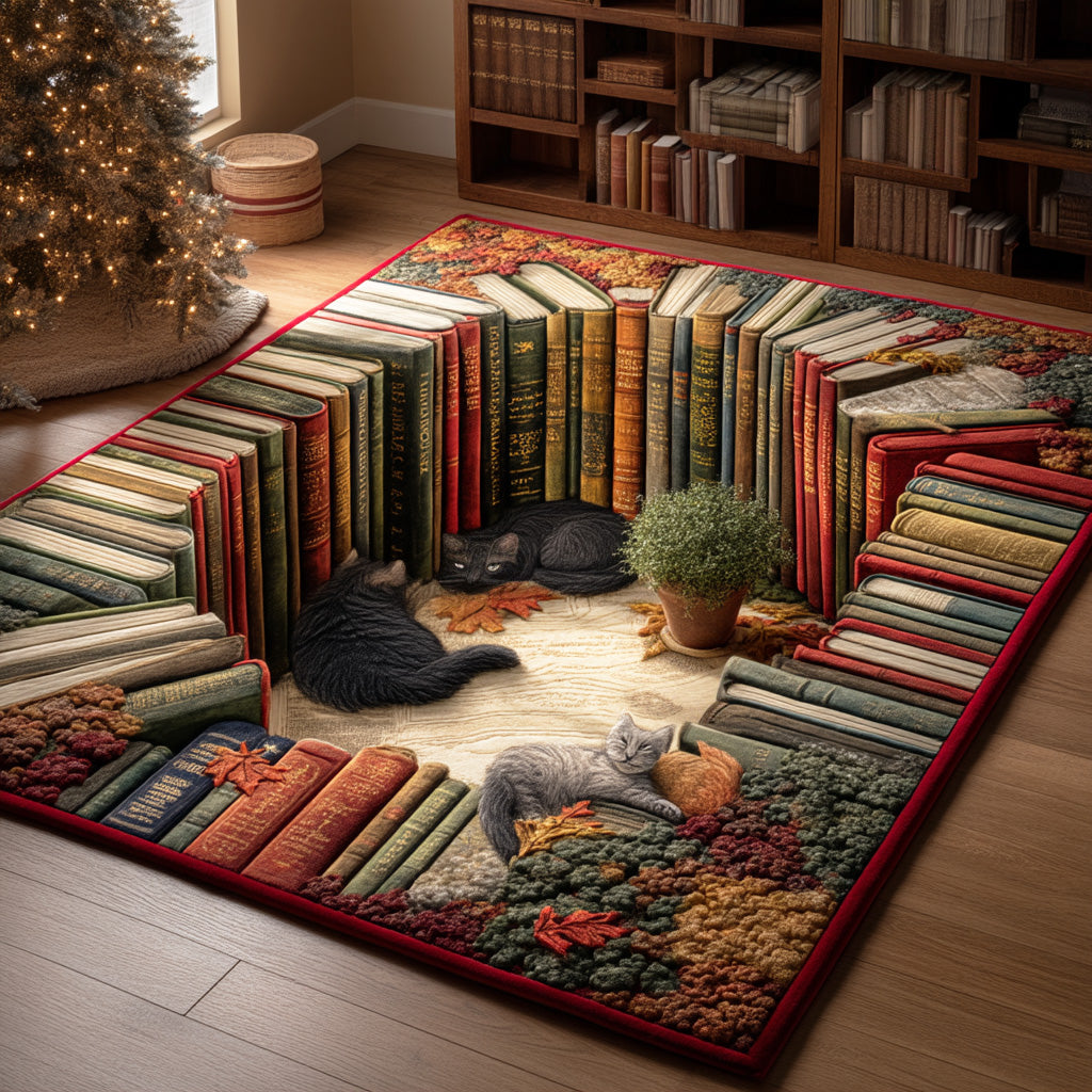 Reading Nest Area Rug - Non-Slip Washable 3D Print Rug for Living Room & BedroomTVC2108280