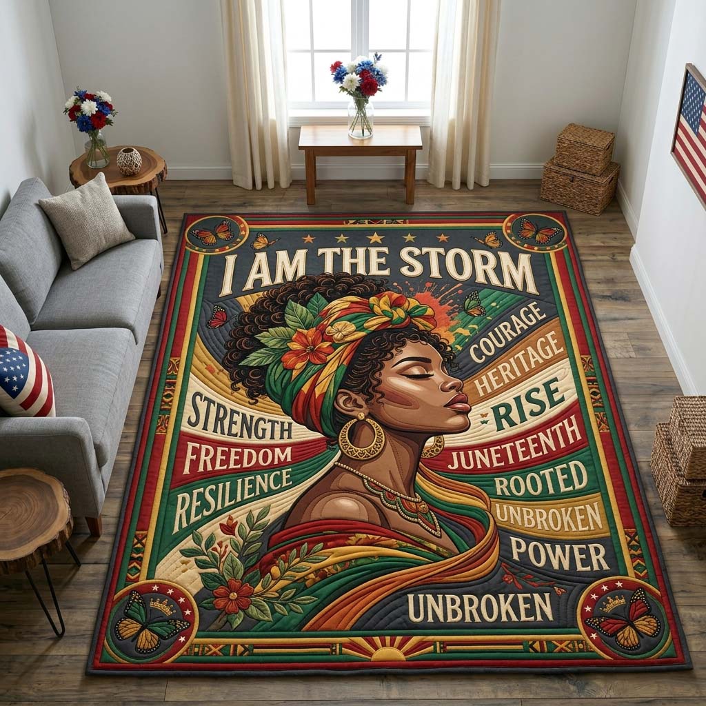 Resilient Storm Area Rug - Non-Slip Washable 3D Print Rug for Living Room & BedroomTVC2108397