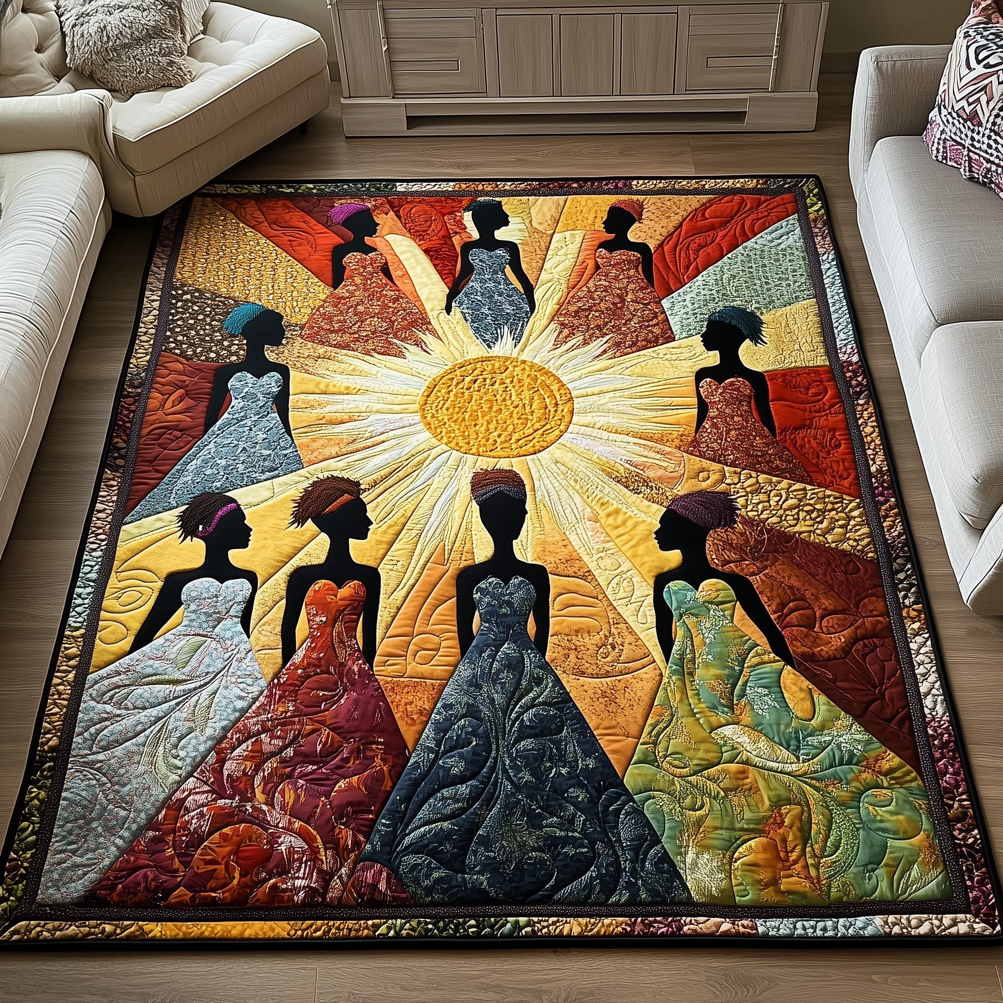 Roots Of Power Area Rug - Non-Slip Washable 3D Print Rug for Living Room & BedroomTVC2108365
