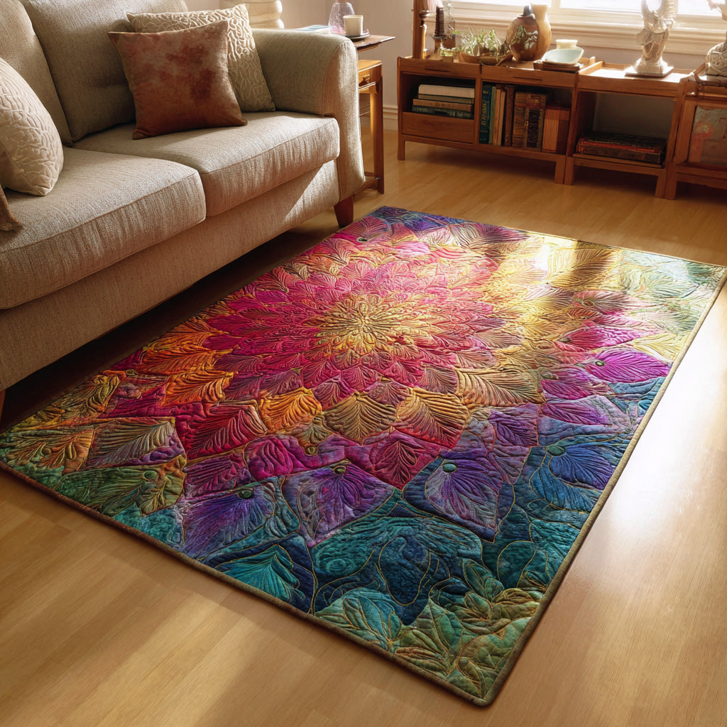 Roseburst Area Rug - Non-Slip Washable 3D Print Rug for Living Room & BedroomTVC2108277