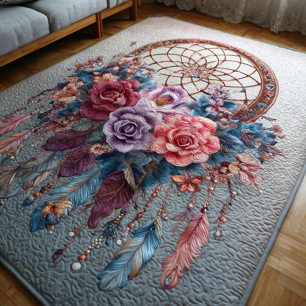 Rosecatcher Bloom Area Rug - Non-Slip Washable 3D Print Rug for Living Room & BedroomTVC2108277