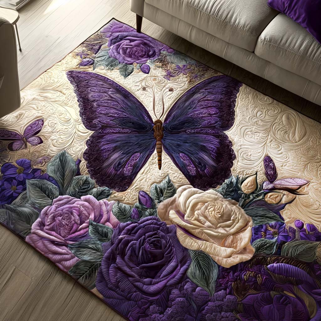 Royal Bloom Area Rug - Non-Slip Washable 3D Print Rug for Living Room & BedroomTVC2108277